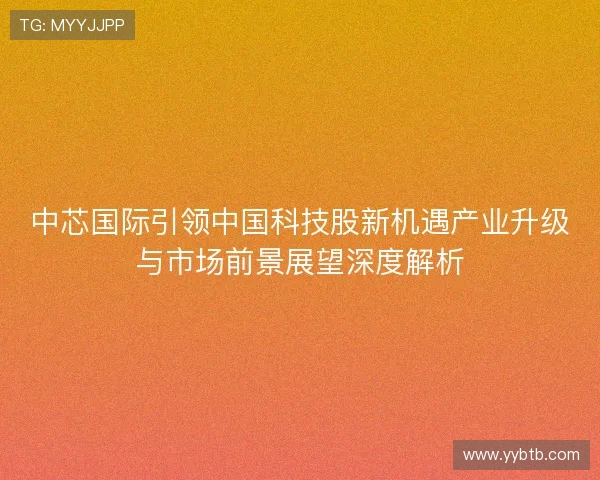 中芯国际引领中国科技股新机遇产业升级与市场前景展望深度解析 中芯国际引领中国科技股新机遇产业升级与市场前景展望深度解析